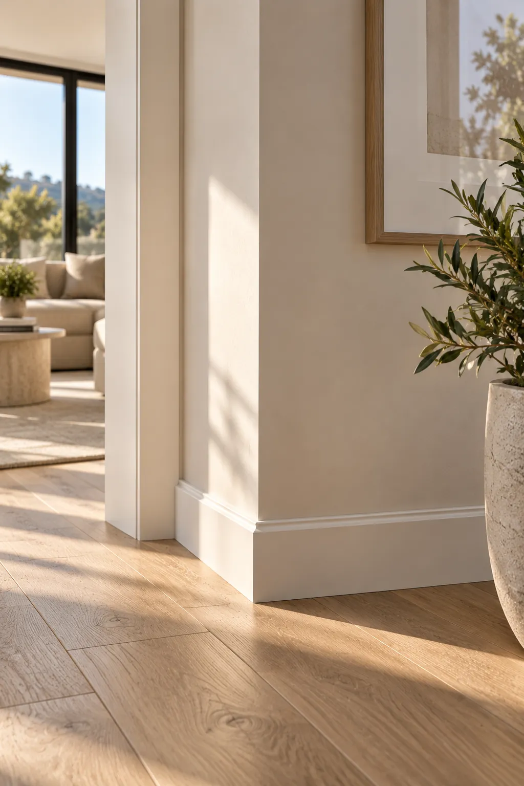 Architectural detail of a renovated residential interior